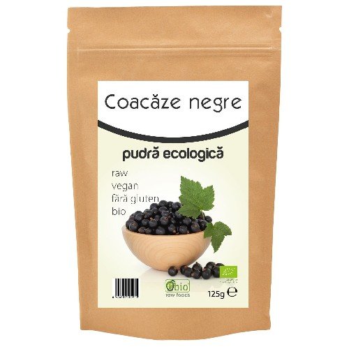 Coacaze negre pudra Bio 125gr Obio